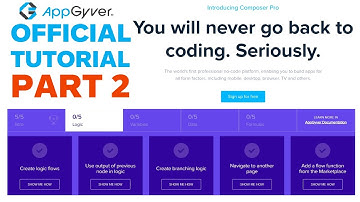 AppGyver: Composer Pro (No-Code Development Platform) Tutorial - Part 2