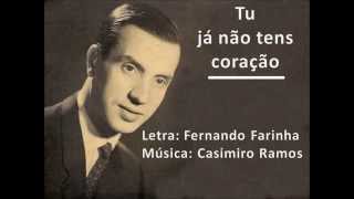 Fernando Farinha - Tu já não tens coração chords