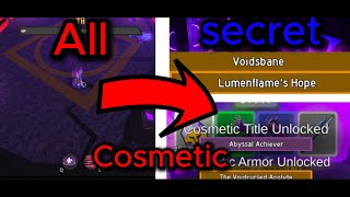 How to get every secret cosmetic in the new dungeon  showcase!!