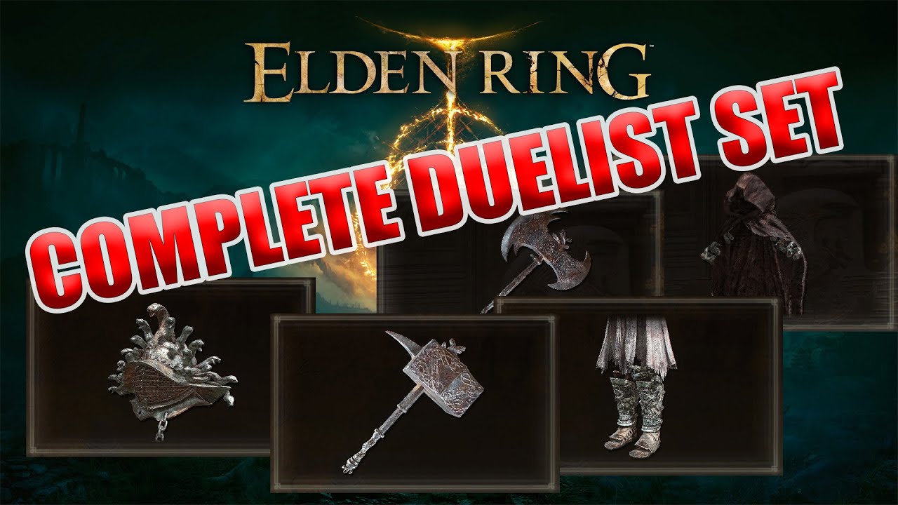 COMPLETE DUELIST / GLADIATOR SET ALL 5 PIECES ELDEN RING FARMING