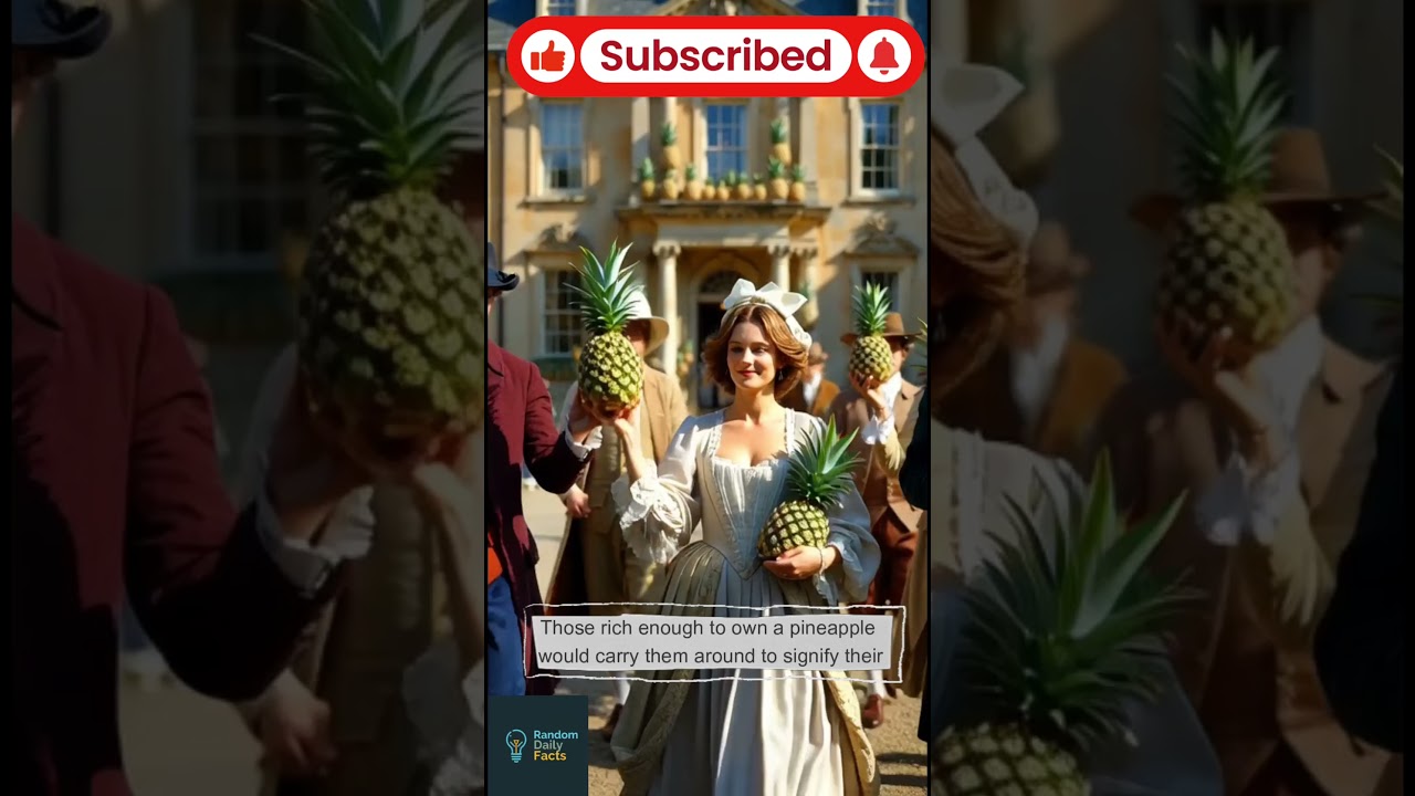 In 18th century England, pineapples were a status symbol. 
