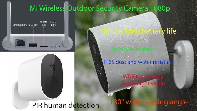 Set Cámara Xiaomi Mi Wireless Outdoor Security 1080p