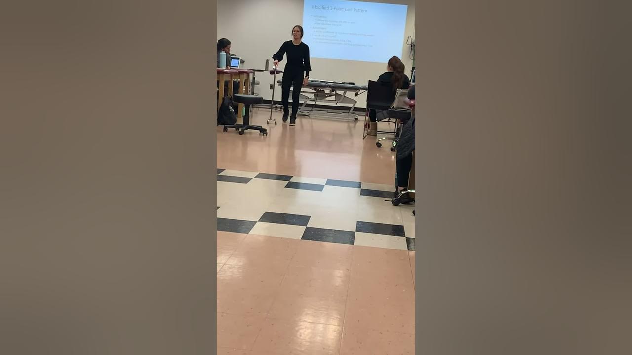Modified 3 Point Gait Pattern - YouTube