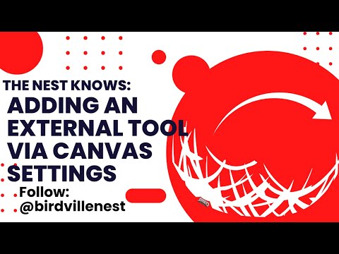 Adding an External Tool to a Canvas Course