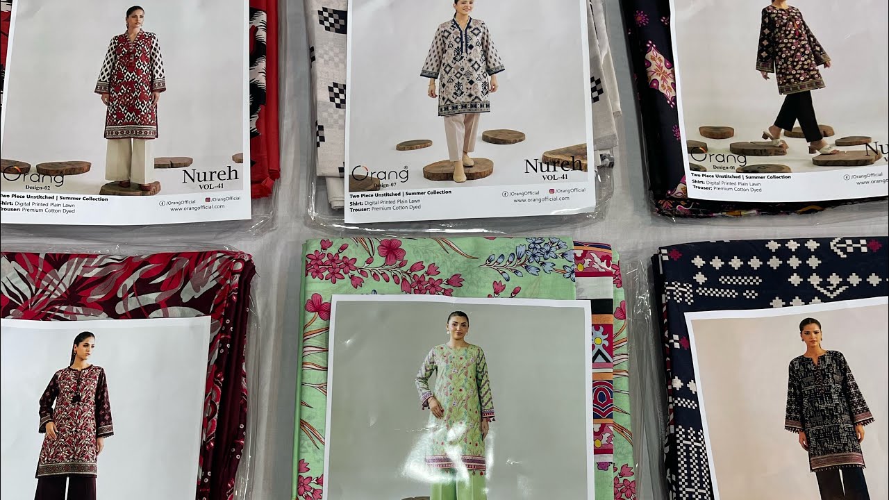 ALLHUMDULLILAH 💕ORANG BRAND 2PC WITH PALIN TROUSER SINGLE SUIT 1999 WHATSAPP 0306-6052316