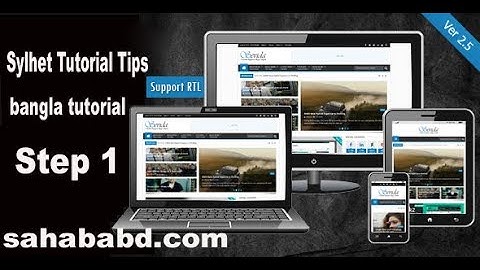 How to create  in Sevida Template or blogger bangla Step1