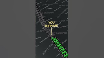 You turn me on |  3D Kinetic typography | Blender 3d for motion graphics | Geometry nodes #shorts