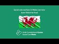 Social care workers can now learn welsh for free