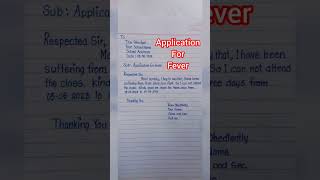 How To write an application to the Principal for Fever screenshot 5