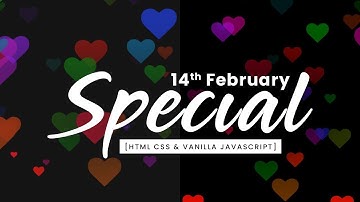 Colourful Hearts Trail Animation On Mousemove | CSS and JS