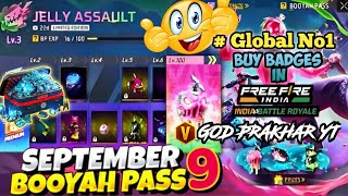 INDIAN FREE FIRE - BUY BADGES GOBAL TOP 1 GOD PRAKHAR YTCRATES UNBOXING OPENING ALL BUNDLES