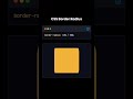 CSS Border Radius #radius #css #webdesign #webdevelopment #trandingnow #explore #education #tools