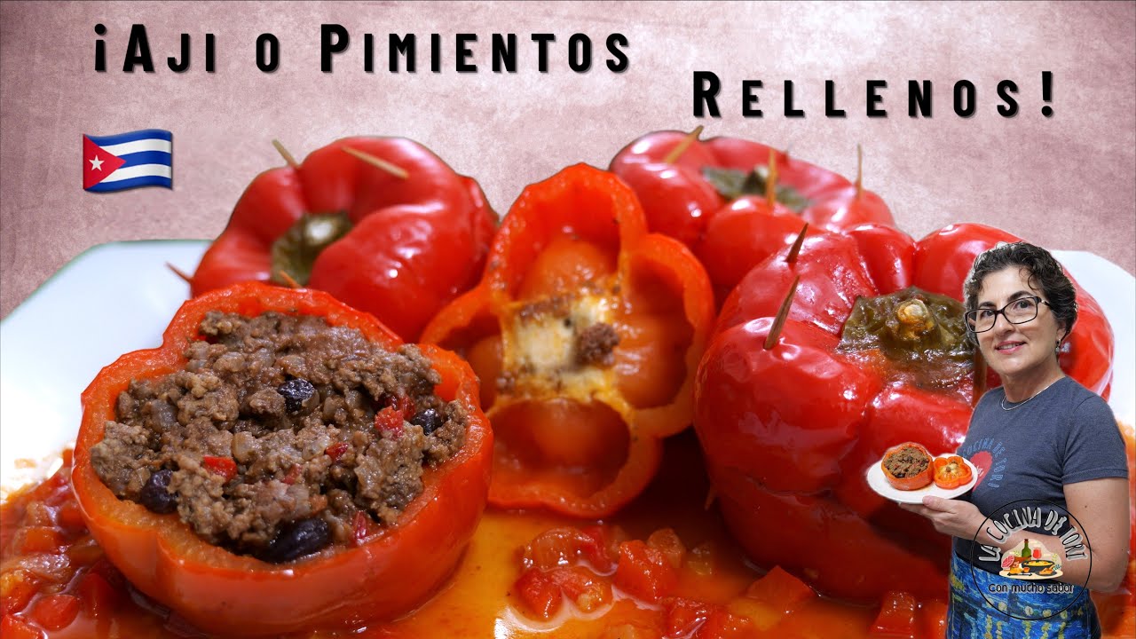 ¡Ají o Pimientos Rellenos! ¡Jugosos y Deliciosos!