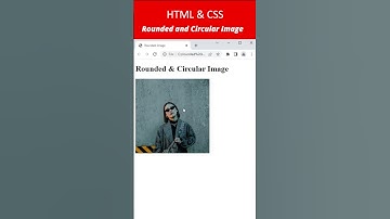 HTML and CSS Rounded & Circular Images Tutorial #shorts