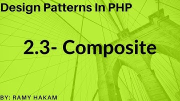 #14 Design Patterns Arabic in PHP course - Composite pattern شرح بالعربي