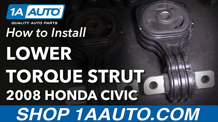 How to Replace Lower Torque Strut Engine Mount 06-11 Honda Civic