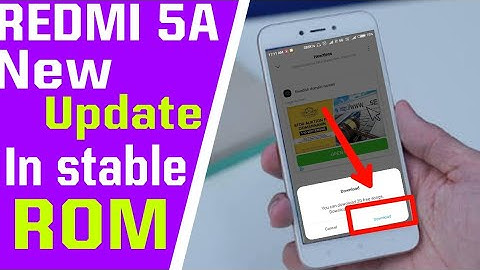 REDMI 5A NEW UPDATE IN STABLE ROM MIUI 9.6.4