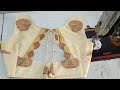 Stylish & elegant double layer cut work blouse design //boat neck design cutting & stitching
