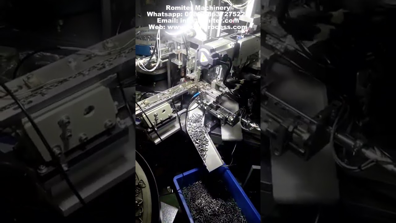 Automatic Swivel Snap Hook Assembling and Bottom Ring Installing Machine