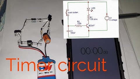 Timer circuit using one transistor || simple timer circuit using bc547