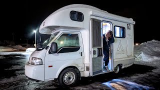 Winter Snow Car Camping with Japan's BestSelling Camper