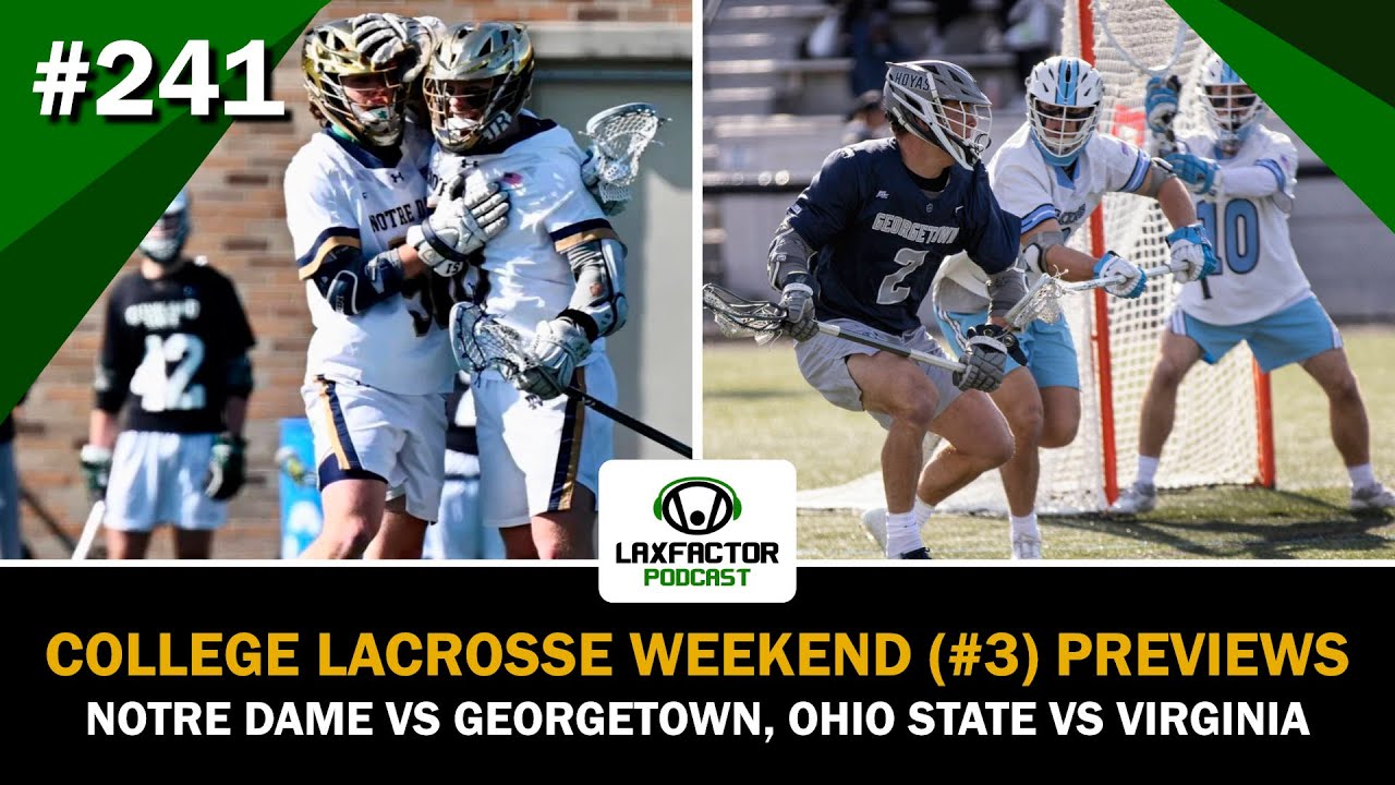 College Lacrosse Previews Notre Dame vs OSU vs UVA & More