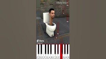 The Story Of Baby Tv Man | Ep9:Revenge(@BabySchool.)Skibidi Toilet Animation - Octave Piano Tutorial