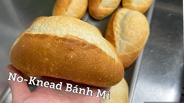 Vietnamese Baguettes (No Knead) - Bánh Mì Việt Nam Làm Bằng PP Bột Cái ( Phiên Bản Không Nhồi Bột)