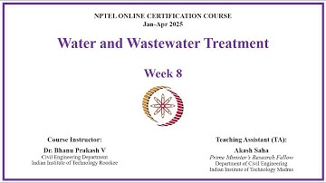 Week 8 - Water & Wastewater Treatment 2025 - Problem Solving Session