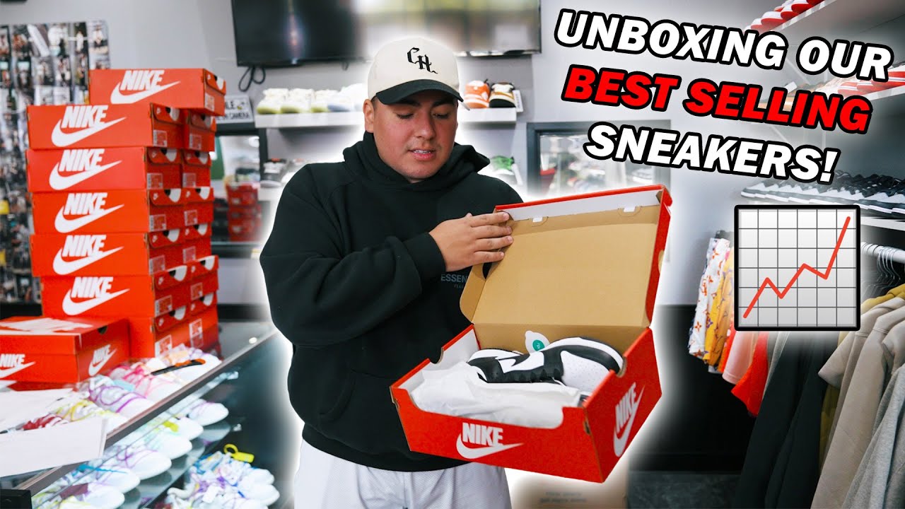 UNBOXING THE BEST SELLING SHOES IN OUR SNEAKER STORE! *A Day in the