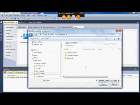 Visual Basic 2010 ~ Using Sounds in Your Projects