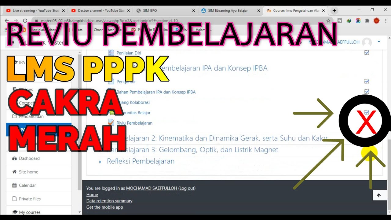 MENGAPA RIVIU PEMBELAJARAN CAKRA MERAH?? || CARA MENGATASI GAGAL CEKLIS BIRU PD LMS PPPK || ASN P3K