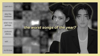 tier ranking your WORST k-pop songs of 2023