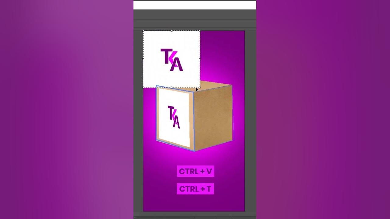 Realistic Box Mockup-Shorts Photoshop Tutorial #shorts #photoshop