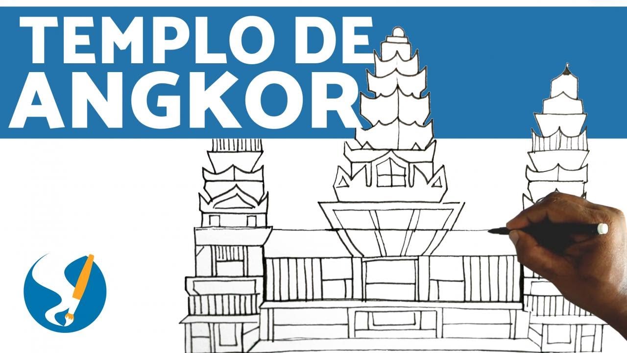 Cómo dibujar el TEMPLO DE ANGKOR 🇰🇭 (Dibujos FÁCILES) - thptnganamst.edu.vn