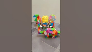 how to make dinosaur with 72 wedges snake cube #cubber #puzzle #viral