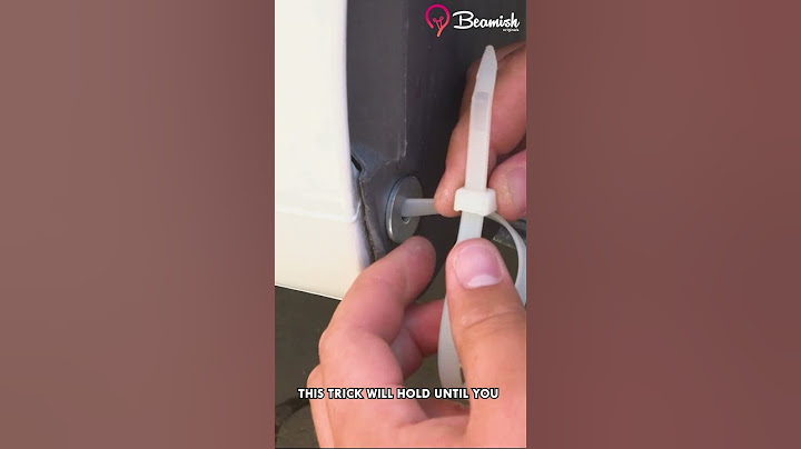 Zip Tie Auto Repair #car #hack #repairs