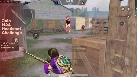 😤 1v2 M24 Room Challenge 😤              #bgmi  #marixislive #1v2 #challange #m24challange 