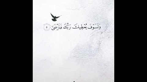 صوت يريح قلبك | القران الكريم - ولسوف يعطيك ربك فترضى 🙏♥️