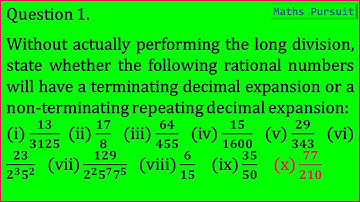 Ex:1.4 Q-1-(x). Without actually performing the long division, state whether the following rational
