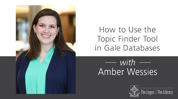 How To Use The Topic Finder Tool in Gale Databases