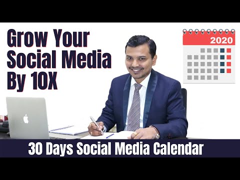 Social Media Content Strategy Plan | 30 Days of Social Media Content Calendar for 2020 Social Media Content Strategy Plan | 30 Days of Social Media Content Calendar for 2020