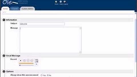 Adding a voice announcement to your Blackboard course