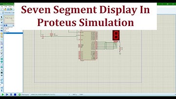 Seven Segment Display with 8051 Microprocessor In Proteus Simulation