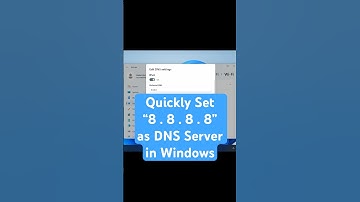 SET GOOGLE’S Public DNS in Windows #shorts