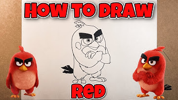 HOW TO DRAW RED | ANGRY BIRDS | Easy Step-by-Step Tutorial | FOR KIDS
