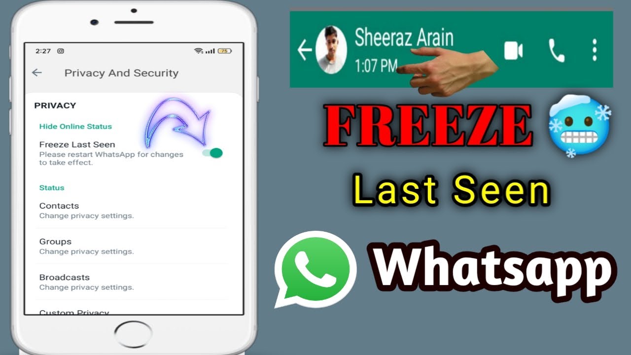 How to Freeze Last Seen on Whatsapp 2023 | freeze last seen Whatsapp 2023.