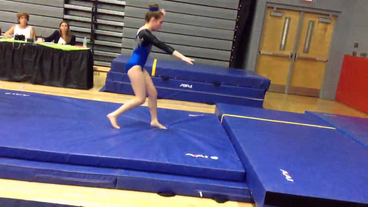 Vaulting at gymnastics competition YouTube