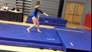 Vaulting At Gymnastics Competition