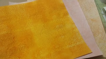 wax paper transfer background technique with embossing folders